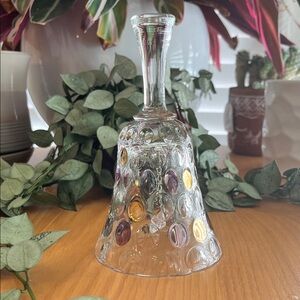 Borske Sklo Union 'Nemo' Glass Bell Bohemia Vintage 1950’s